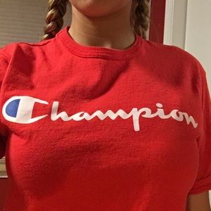 Champion WORN ONCE red shirt